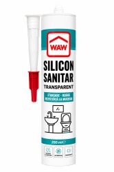 Silicon sanitar WAW, antimucegai, transparent, 280 ml