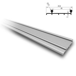 Sina aluminiu inferioara dubla SKM 80 2m