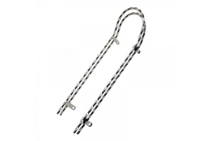 Sissy bar suport sa, profil patrat torsionat, dublu,lungime 18 inch, pentru roti de 20, material Otel, Crom