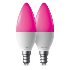 Smart Light Bulb, Multicolor SPEC: B38 bulb, E14 base, 220~240 V, 50/60 Hz, 8.6W, 16 Million Colors, 2500K-6500K, Brightness: 470 lm(Default 2700K), 40W Equivalent, Beam angle 260°, Lifetime Up to 25,000hrs, ERP:F, 2.4 GHz Wi-Fi, Bluetooth (Can be