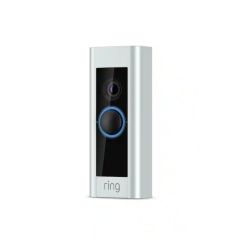 Sonerie inteligentă Ring, Alexa, video HD, microfon și difuzor integrate, Argintie, cu fir