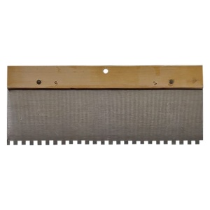 Spaclu zimtat 220 mm, freton pieptene, maner lemn, Bossram