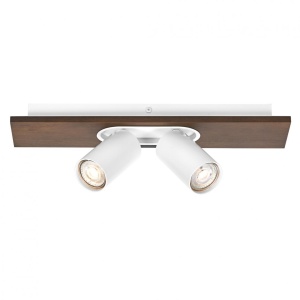 Spot LED dublu ajustabil Ledvance DECOR MERCURY, 2xGU10, 2x3.4W, 460 lm, lumina calda (2700K), dimabil, IP20, 400mm, Alb, clasa energetica G - Img 2