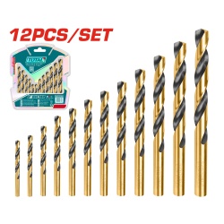 TOTAL - SET BURGHIE PENTRU METAL HSS: 12 BUC - Img 2