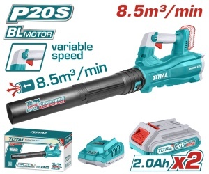 TOTAL - SUFLANTA - 8.5M3/MIN - LI-ION - 20V (INCLUDE 2 ACUMULATORI SI 1 INCARCATOR)