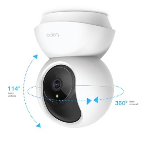TP-Link Camera Supraveghere Wireless Pan/Tilt TC71, Senzor:1/2.9“, F2.4, 4mm, PAN 340° , Tilt: 70°, IR pana la 9m, Rezolutie: 2K 3MP 2304 x 1296, 15FPS, Compresie video: H.264, Microfon si difuzor incorporate, Port microSD(512gb max), Motion Detection, - Img 4