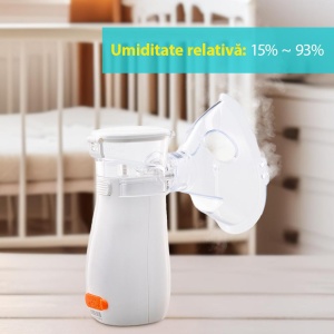 Aparat aerosoli U-Grow , portabil cu ultrasunete ,tehnologie silentoasa, masca de copii si adulti inclusa in pachet, design prietenos pentru copii - Img 4