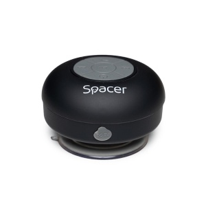 Boxa Spacer DUCKY-BK portabila, 3W RMS, control volum, acumulator 300mAh, microfon incorporat, incarcare USB, waterproof, negru - Img 1