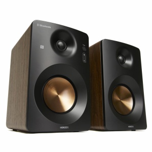 Boxe active Horizon Acustico HAV-M1100N, 2.0, 60W, BT, NFC, Optical, Coaxial, AUX, Walnut - Img 1