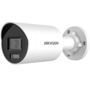 Camera de supraveghere IP Bullet 4MP Hikvision DS-2CD2046G2H-I(2.8MM), lentila fixa 2.8mm, iluminare min: 0.001 Lux @ (F1.0, AGC ON), B/W: 0 Lux cu IR 30m, slot card de memorie: microSD/microSDHC/microSDXC maxim 512GB, alarma la evenimente: Motion