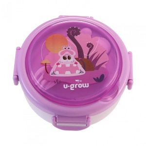 Caserola termica cu lingurita si furculita, mov, U-Grow - Img 2