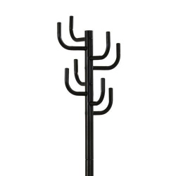 Cuier pom metalic HM W11, robust, cu 8 agatatori, pentru hol, salon, sala asteptare, negru - Img 3