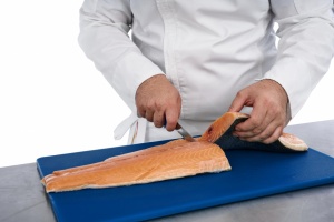 CUTIT DEZOSAT PROFESIONAL 18CM, ALBASTRU, CHEF LINE, COOKING BY HEINNER - Img 6