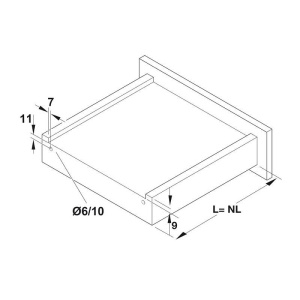Glisiera Syncro HAFELE cu ext. totala si amortizare 450mm - Img 4