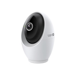 Indoor/Outdoor Pan/Tilt Security Wi-Fi Camera SPEC: 1080p, 2.4 GHz, Horizontal 360º FEATURE: Pan/Tilt, Smart Detection and Notifications (motion, people, baby crying), Motion Tracking, Sound and Light Alarm, Remote Control, Two-Way Audio, Voice Control
