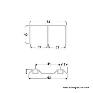 Kit sine Aluminiu Adoor 4 m - Img 2