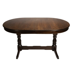 Masa living extensibila Euro 2, lemn masiv, blat MDF furniruit, 12 persoane, 155 192.5 230x97x76 cm, wenge - Img 2