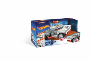 MASINA CU LUMINI SI SUNETE, MONSTER ACTION-HOTWEILER, HOT WHEELS - Img 5