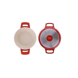 Oala RETRO, cu capac, diametru 28 cm, 6.3 litri, 5 straturi, invelis antiaderent, ZLN-0903, Zilan - Img 3