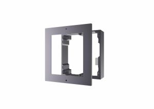 Panou frontal pentru un modul videointerfon modular Hikvision DS-KD-ACW1; montare aplicata; material aluminiu; dimensiuni: 117mm x 1 07mm ×4mm;