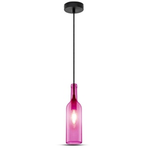 Pendul Sticla magenta E14 V-TAC - Img 1