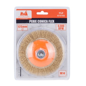 Perie sarma conica flex 115mm - Img 2