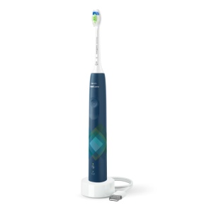 Periuta de dinti sonica electrica Philips Sonicare Seria 4100 HX3689/42, 31000 miscari/minut, 1 mod de curatare, 2 intensitati, senzor presiune, functii BrushSync & SmartTimer, 1 cap de periere, Malibu - Img 2