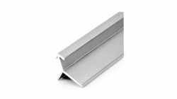 Profil coltar de exterior, pentru panouri SPC de 3 mm, finisaj argintiu, 2.95 metri