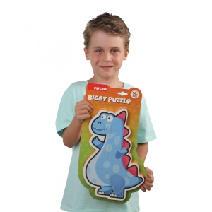 PUZZLE DIN SPUMA EVA, MAXI CU 10 PIESE, ALBASTRU, PUEDO - Img 2