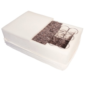Saltea cu arcuri, Pluto Traditional Spring Comfort 90x190x20cm, plasa de arcuri tip Bonell, husa detasabila tricot, hipoalergenica, fermitate mediu spre tare, Saltsib - Img 3
