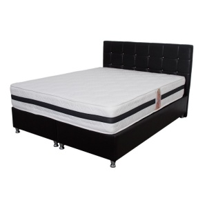 Saltea ortopedica, Memory Foam Dalia, 180x200x30cm, fermitate mediu spre tare, cu plasa de arcuri Bonell, memory foam 5 cm pe ambele parti, sistem de aerisire spaceair, Salt Confort