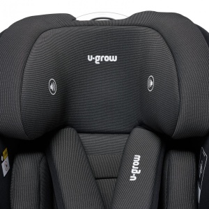 Scaun auto I-size U-Grow Goldfix Plus, isofix, 76-150 cm (9-36 kg), boxa bluetooth , negru - Img 11