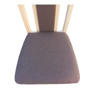 Scaun de living si bucatarie, DM7 Boston, din lemn masiv fag, tapiterie stofa, 120 kg, 96x43x40 cm, Stejar Sonoma - Img 3