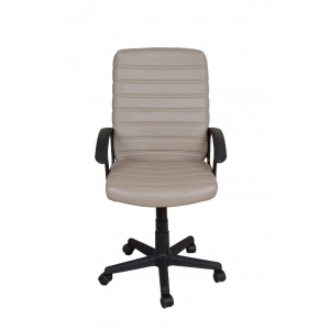 Scaun directorial GN72, piele ecologica, inaltime reglabila, 100 kg, bej - Img 2