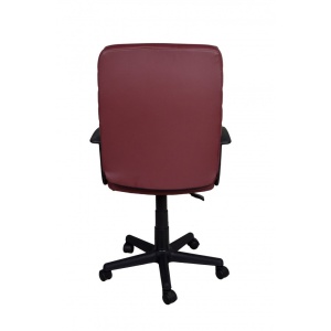 Scaun directorial GN72, piele ecologica, inaltime reglabila, 100 kg, bordo - Img 3