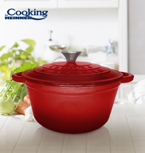 SEMIOALA FONTA+CAPAC 24x11.5CM,4L, RED LINE, COOKING BY HEINNER - Img 3