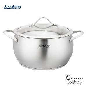 SEMIOALA INOX+CAPAC 22x11.5L, 4.3L, NICOLAI TAND, ORIGINI, COOKING BY HEINNER - Img 2