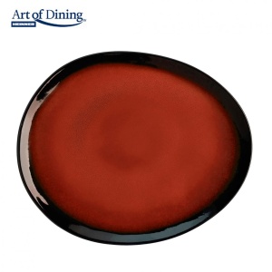 SET 4X FARFURIE OVALA CERAMICA 28 CM, VULCANO, ART OF DINING BY HEINNER - Img 1