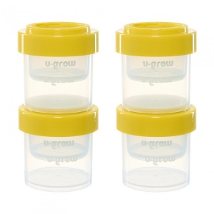 Set 8 recipiente cu capac pentru stocare hrana copii , 4*80ml + 4*220ml, U-Grow - Img 3