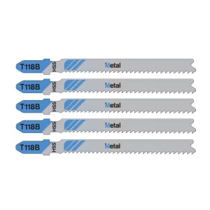 Set de 5 panze T118B - metal, pentru fierastrau pendular, 2.5-6 mm - Img 1
