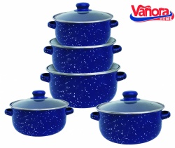 SET GATIT 10 PIESE EMAILAT, ZORA, VANORA HOME - Img 2