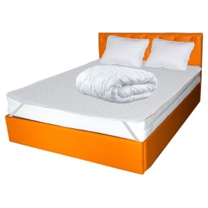 Set Saltea ortopedica, Terra Standard Spring Comfort 140x200x26cm, plasa arcuri Bonell, husa detasabila tricot, fermitate mediu spre tare, Saltsib plus 2 perne matlasate 50x70cm, Husa hipoalergenica, lavabila la 95 C si Pilota vara microfibra 180x200cm - Img 2