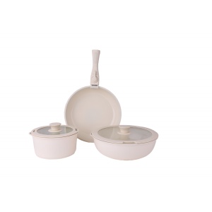 Set vase de gatit, 8 piese, 5 straturi, invelis antiaderent, ZLN-0965, Zilan - Img 2