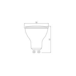 Spot LED GU10 G-Tech 3W 6400K GTV Alb - Img 2