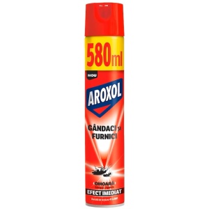 Spray insecticid, impotriva gandacilor si furnicilor, 580 ml, Aroxol