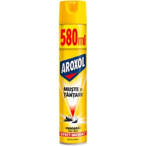 Spray insecticid mustelor si tantarilor Aroxol 580 ml, cu parfum de eucalipt