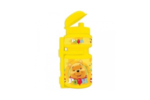 STICLA DE APA SEVEN, MODEL WTP, CAPACITATE 350 ML, GALBEN, INCLUS SUPORT DE PLASTIC,