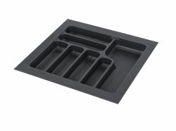 Suport tacamuri 550 mm, din plastic, gri antracit, Starax