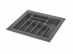 Suport tacamuri 600 mm, din plastic, gri antracit, Starax