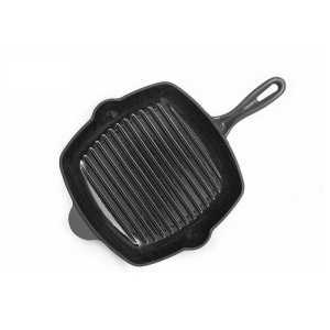 Tigaie grill din fonta dreptunghiulara 26.5 x 26.5 x 4.5 cm - Img 2